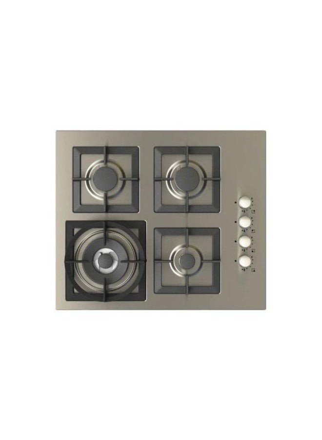 كيتشن لاين موقد كيتشن لاين غاز مدمج، 60 سم، 4 شعلات، ستانلس ستيل ، ZP.JE4014