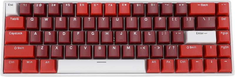 60 Percent Mechanical Keyboard 68 Keys RGB Backlit Wired Gaming Keyboard with Red Switch Type C Connection Compact Design for Computer PC Laptop with USB Port - Image 5