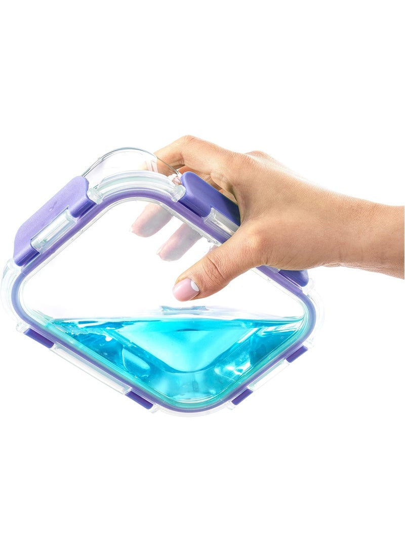 Arabest 24pc Borosilicate Glass Storage Containers with Lids. 12 Airtight, Freezer Safe Food Storage Containers, Pantry Kitchen Storage Containers, Glass Meal Prep Container for Lunch - Image 4