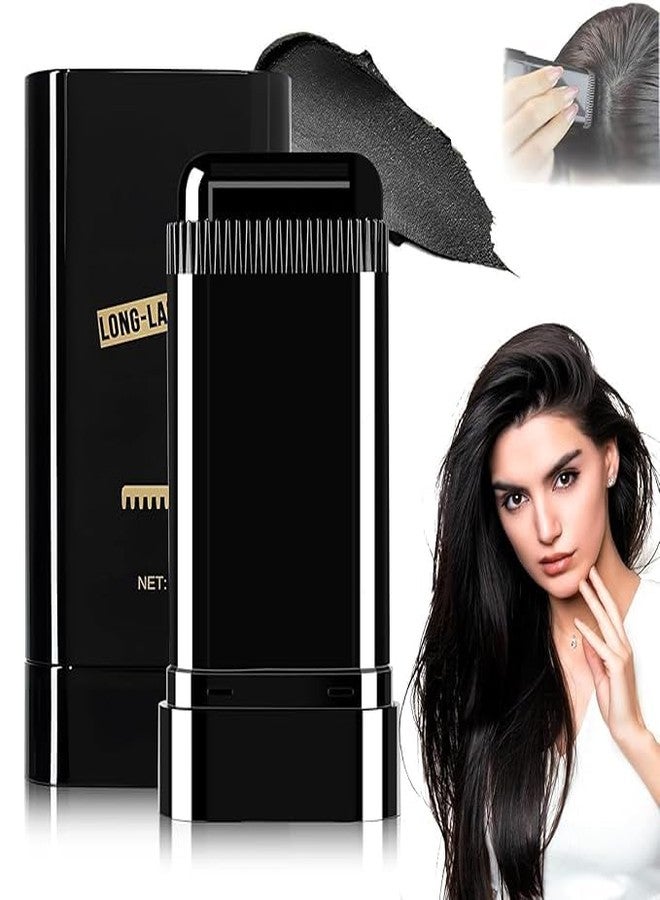 FLIZZOW New Hair Color Comb Stick, Waterproof and Sweat-Proof Grey Hair Coverage for Men & Women, Easy Application BLACK (20g) - Image 1