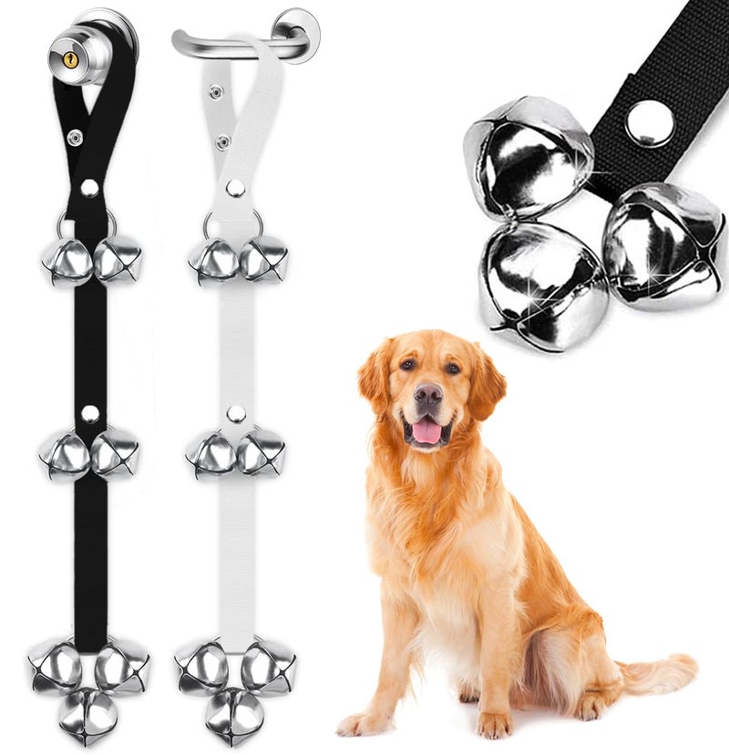 Blue Tree BLUETREE 2 Pack Dog Doorbells Premium Quality Training Potty Great Dog Bells Adjustable Door Bell Dog Bells for Potty Training Your Puppy The Easy Way - 7 Extra Large Loud 1.4 DoorBells - Image 1