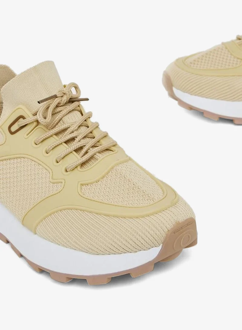 Styli Active Low Ankle Lace Up Platform Sole Sneakers