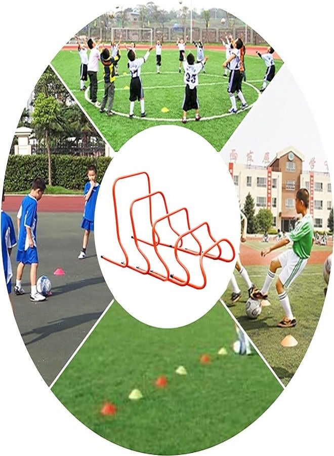 Generic Detachable Agility Training Hurdles- Sports Practice Equipment for Athletes, Soccer, Basketball, Football,or Plyometric Training, Set of 5 different Sizes (15cm, 23cm, 30cm, 40cm, 50cm)  - Image 4