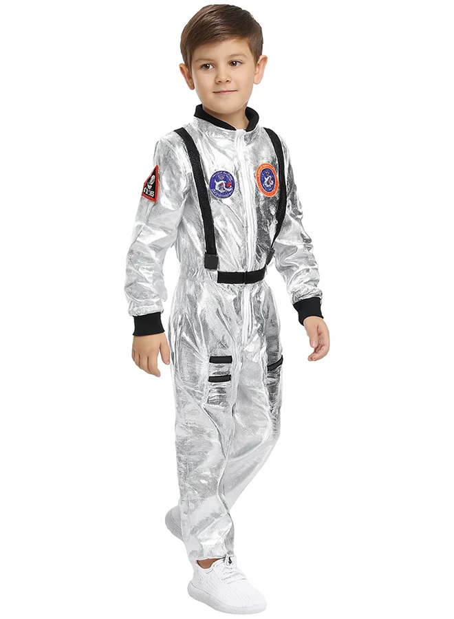 ليتل سربرايز بوكس صندوق المفاجأة الصغير، رائد فضاء فضي لامع، زي تنكري للهالوين للأعمار - سنوات