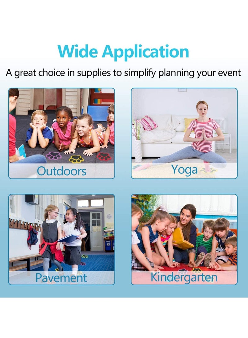 KASTWAVE Paws Carpet Markers, Paw Prints Floor Markers, Paw Carpet Dots for Classroom Home, Floor Dots for Classroom | The Original Sit Spots for Your Classroom Seating, 4 Inches, 36Pcs, Nylon - Image 5