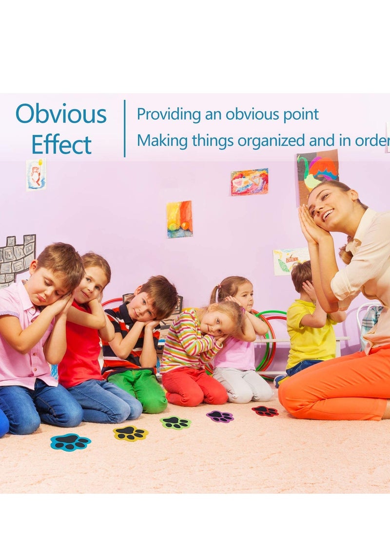 KASTWAVE Paws Carpet Markers, Paw Prints Floor Markers, Paw Carpet Dots for Classroom Home, Floor Dots for Classroom | The Original Sit Spots for Your Classroom Seating, 4 Inches, 36Pcs, Nylon - Image 4