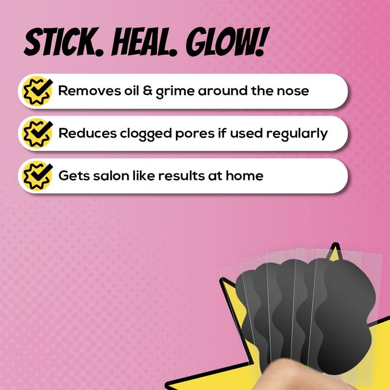 Renee RENEE Black Head Removal Strips for Deep Cleansing Instant  Painless Blackheads  Whiteheads Removal Algae Extract Oat Extract Vitamin E  Hyaluronic Acid Infused  5N - Image 4