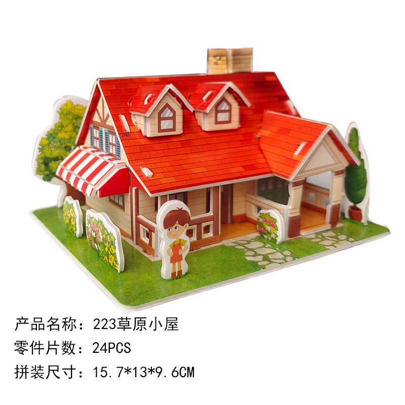 3D Three-Dimensional Puzzle Space Station Space Rocket Model Children'S Technology Diy Assembled Toys - Image 1