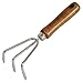 GardenHelper Garden Helper Hand Cultivator Garden Tool Heavy Duty Japanese Steel with Wood Handle, Manual Small Hand Rake Soil  - Image 2