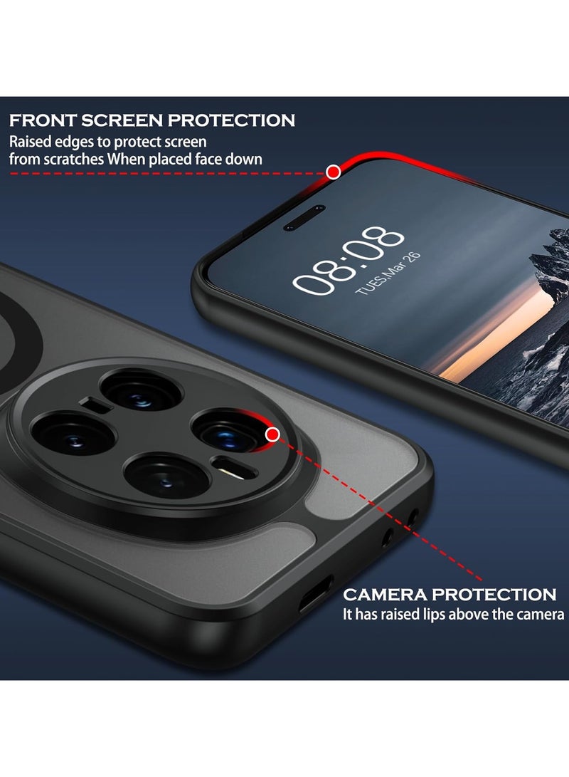 غطاء مغناطيسي لهاتف Honor Magic7 Pro، متوافق مع MagSafe، غطاء خلفي من TPU+PC مقاوم للصدمات مع ملمس مات، حماية ضد البصمات، تصميم نحيف يناسب الجهاز. - Image 4