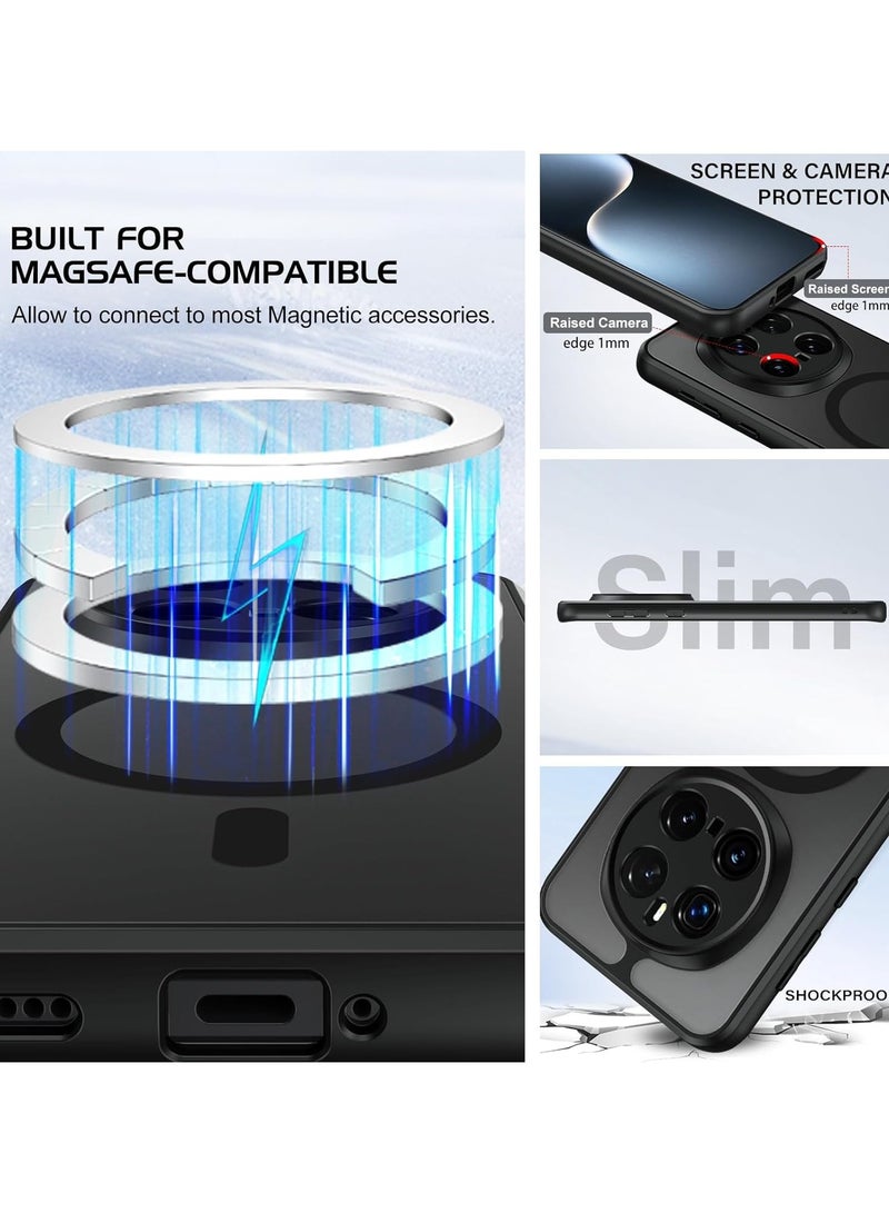 غطاء مغناطيسي لهاتف Honor Magic7 Pro، متوافق مع MagSafe، غطاء خلفي من TPU+PC مقاوم للصدمات مع ملمس مات، حماية ضد البصمات، تصميم نحيف يناسب الجهاز. - Image 3