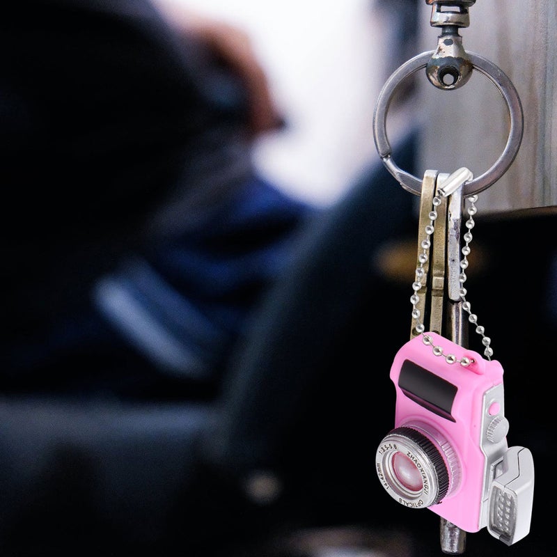 2pcs Lovely Keychains Hanging Pendant Sound Decoration for Handbag Phone (Black + , 12cm Bead Chain) - Image 3