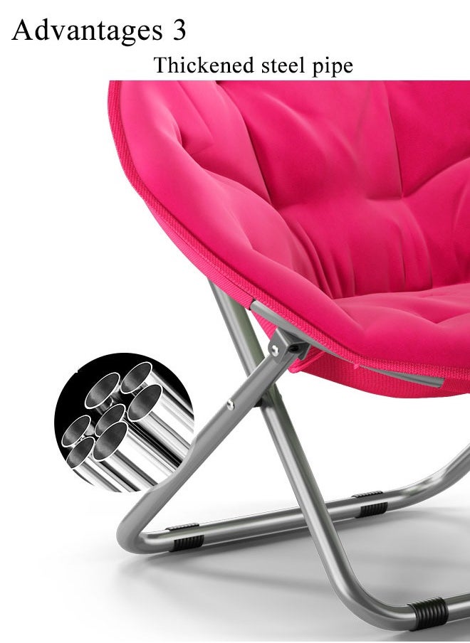 MLADEN - Folding Reclining ChairPortable Lounge Chair  Lazy Couch Widened Seat Design Balcony Leisure Chair For Meditation Reading Tv Watching Gaming (Grey) - Image 1