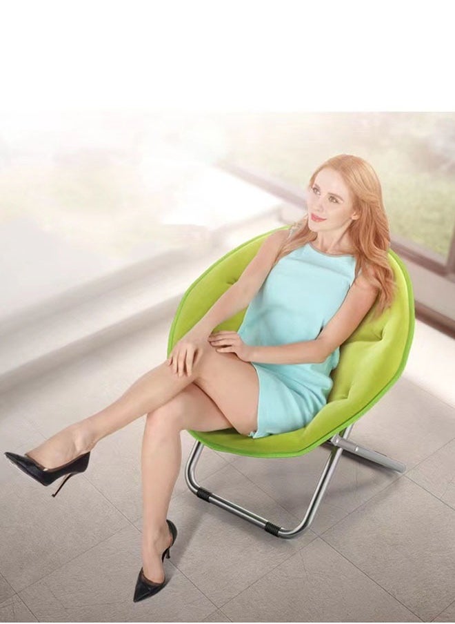 MLADEN - Folding Reclining ChairPortable Lounge Chair  Lazy Couch Widened Seat Design Balcony Leisure Chair For Meditation Reading Tv Watching Gaming (Grey) - Image 1