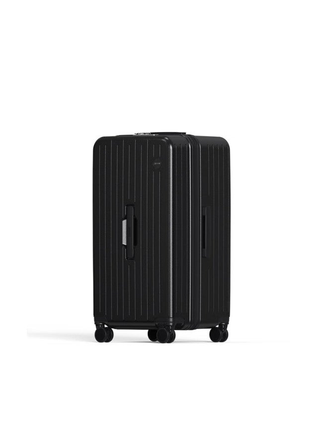 Summit Luggage, 20-inch Carry-on Suitcase, Trolley Travel Case, Mechanical 37-inch Dry-wet Separation, Pure Pc2519, Black