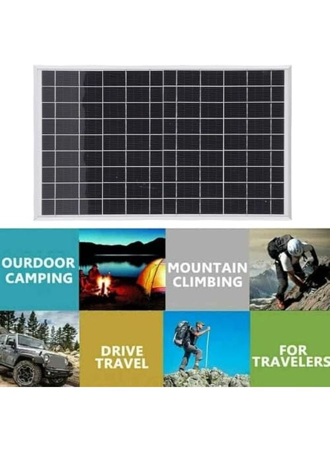 2PCS 10Watt Solar Panel Portable Battery Charger With 100A Controller For Camping - Image 4