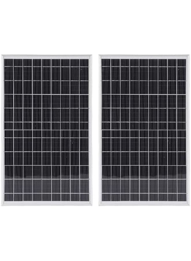 2PCS 10Watt Solar Panel Portable Battery Charger With 100A Controller For Camping - Image 1