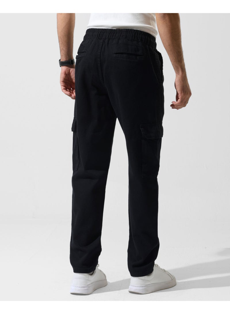 Dott Men's Gabardin Cargo Pants with Drawstring - Image 4