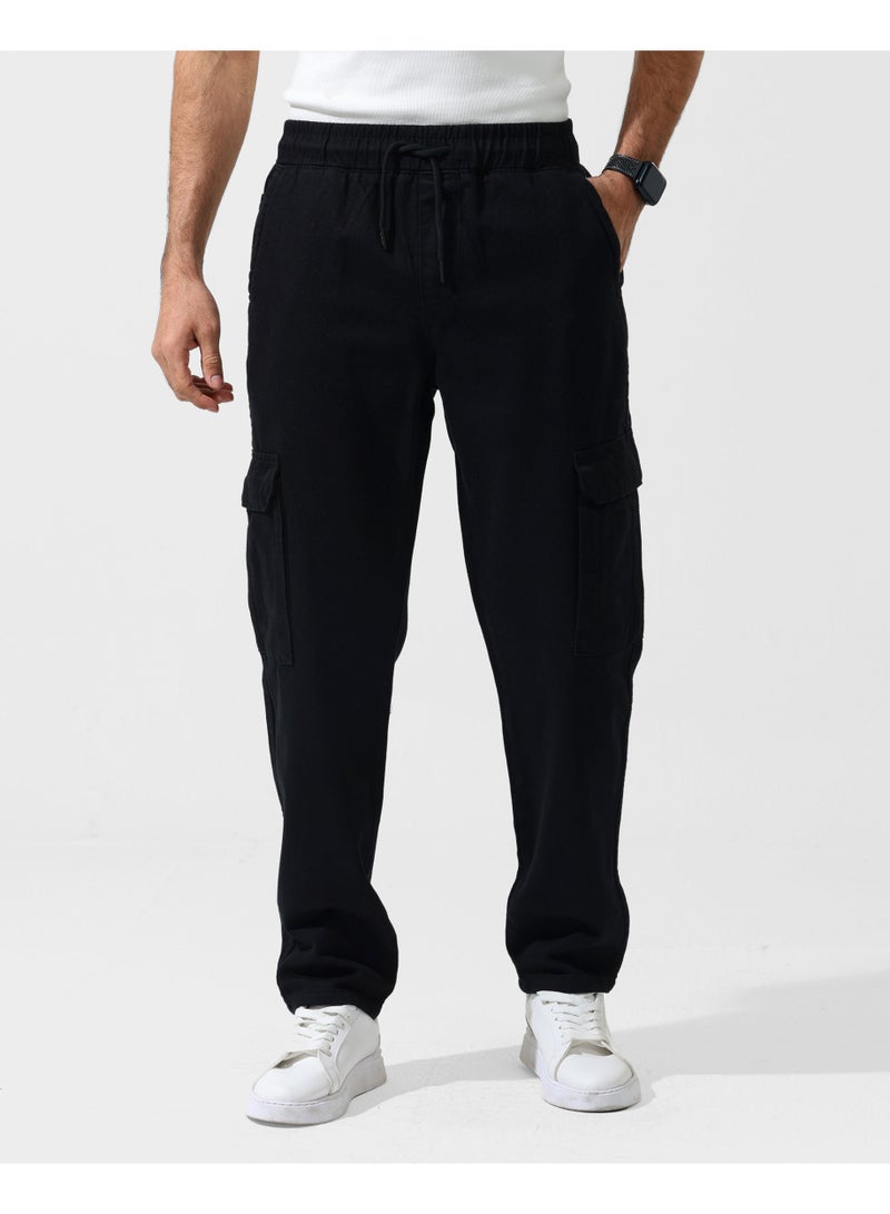 Dott Men's Gabardin Cargo Pants with Drawstring - Image 1