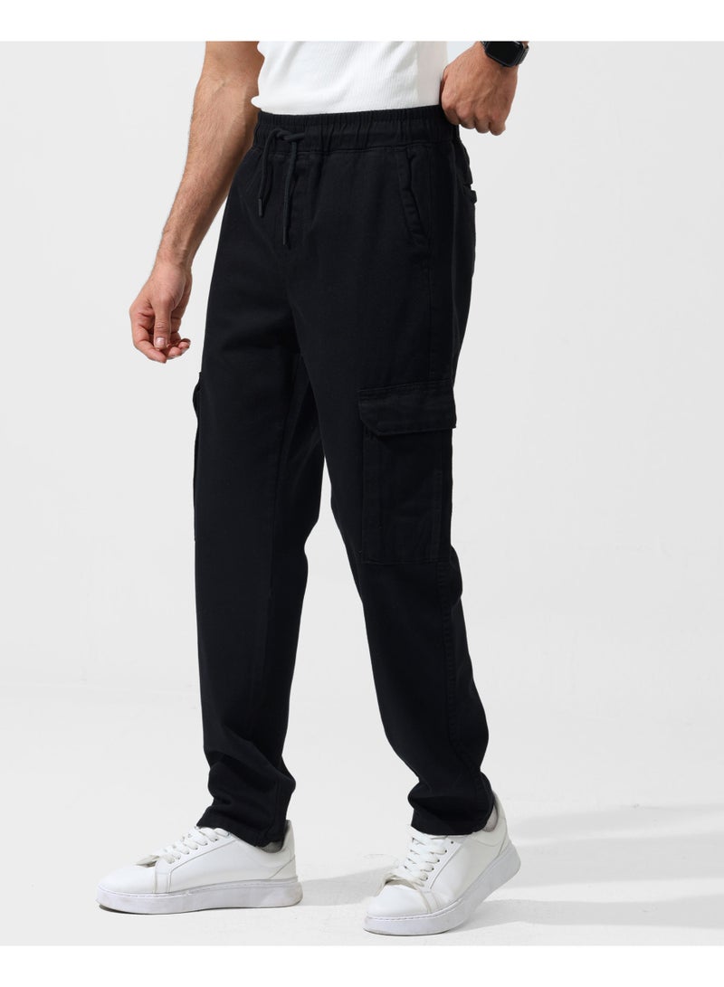 Dott Men's Gabardin Cargo Pants with Drawstring - Image 3