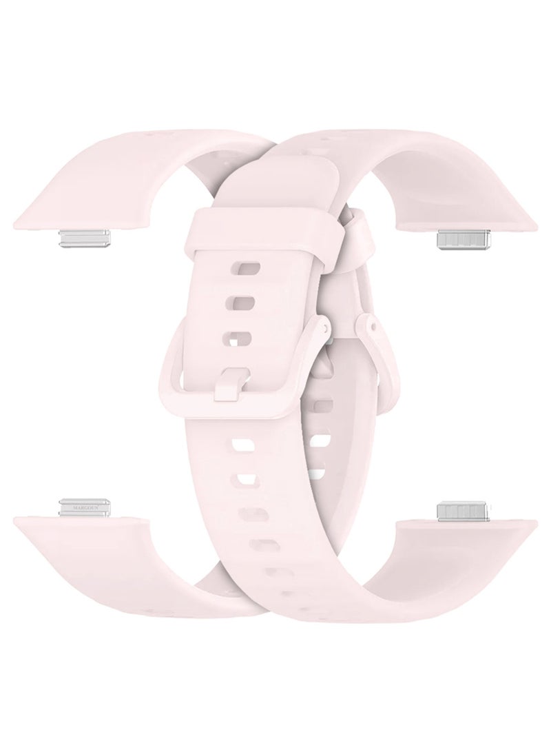 CATANES Wristband for Huawei Watch Fit 3/Fit 4/Fit 4 Pro Bands, Silicone Bracelet Quick Release Arm Band, Replacement Smartwatch Band Quick Release Sport Straps - Cream - Image 1