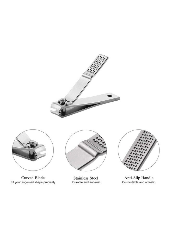 HAWATOUR HAWATOUR Nail Clippers Set, Ultra Sharp Sturdy Fingernail And Toenail Clipper Cutters With Visibly Tin Case, Silver  - Image 4