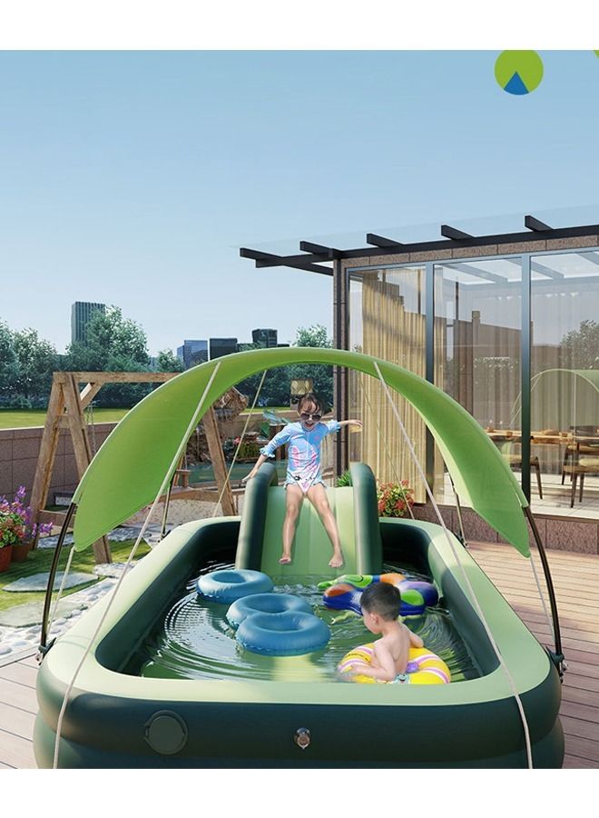 إن كي أكس حمام سباحة قابل للنفخ مع مظلة - Image 3