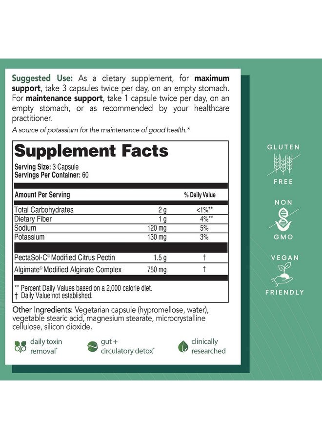 إيكو ناجينكس مكمل بيكتا كلير ديتوكس من إيكونوجينيكس لتنظيف الجسم من المعادن السامة - يزيل السموم بشكل طبيعي وآمن، ويحافظ على صحة الأمعاء والكبد والكلى - يساعد على تحسين الطاقة والوزن وتوازن الهرمونات - 60 كبسولة - Image 3
