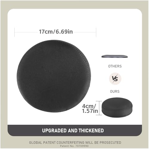 ECOESPTI Yoga Knee Pad, 1.57 Inch Thick, Memory Foam and EPE Foam, Waterproof and Non-Slip, for Knees Elbows Wrist Hands Head Yoga Pilates Work Out Kneeling Pad, Exercise Mat 2 Black - Image 3