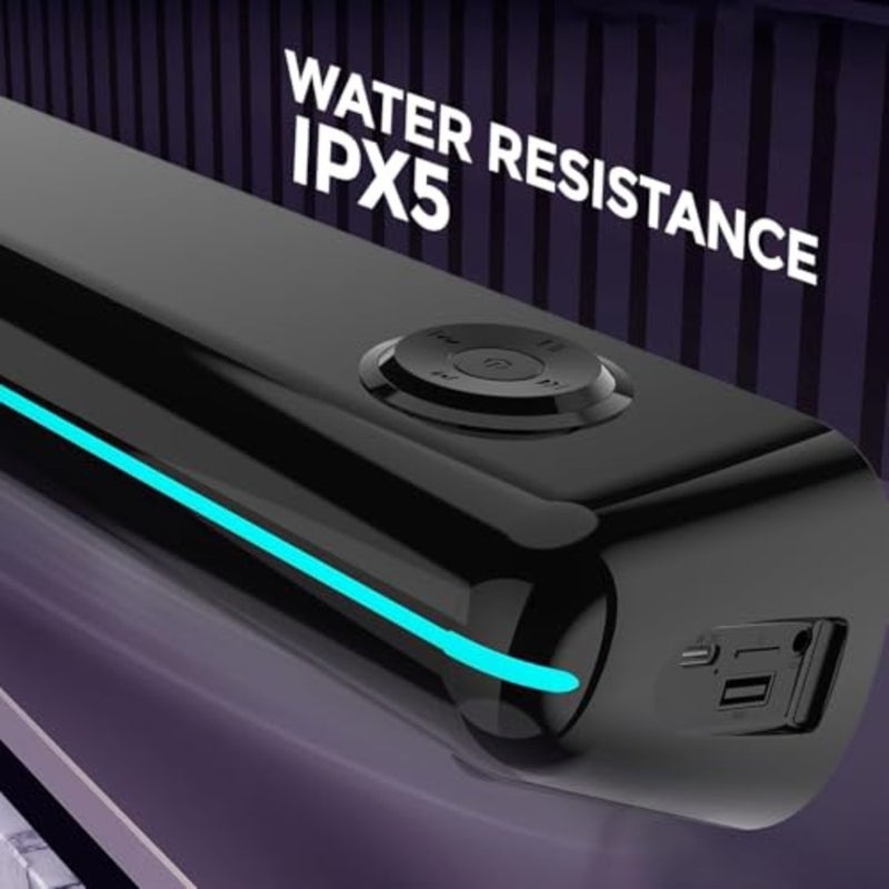 Z10 Pro 20W Wireless Bluetooth Sound Bar - مكبر صوت صغير محمول لتحسين الصوت المحيطي والألعاب والموسيقى والتلفزيون والكمبيوتر الشخصي والأجهزة اللوحية والكمبيوتر المحمول - صوت ستيريو عالٍ للمسرح المنزلي قطعة واحدة - Image 5