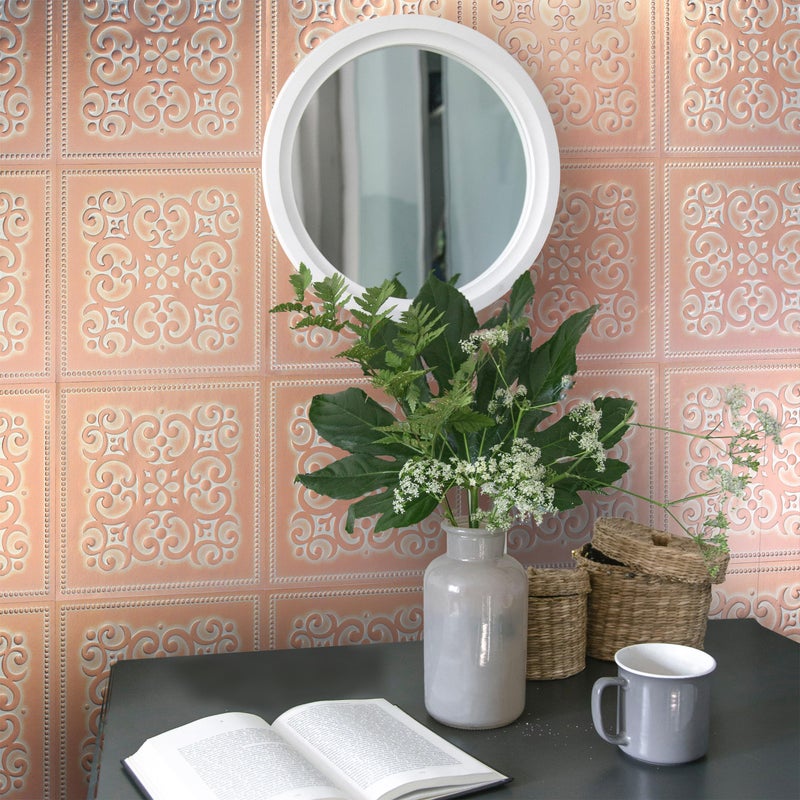 Main Street â€“ 24-Pack of 8 x8 Peel and Stick Backsplash Wallpaper Tiles â€“ Patina Copper Design â€“ Removable Self Adhesive Wall Tile for Kitchen, Renter-Friendly for Your Home and DIY Projects - Image 5