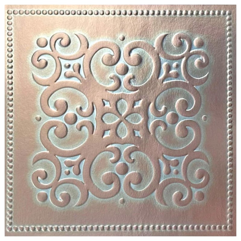 Main Street â€“ 24-Pack of 8 x8 Peel and Stick Backsplash Wallpaper Tiles â€“ Patina Copper Design â€“ Removable Self Adhesive Wall Tile for Kitchen, Renter-Friendly for Your Home and DIY Projects - Image 1