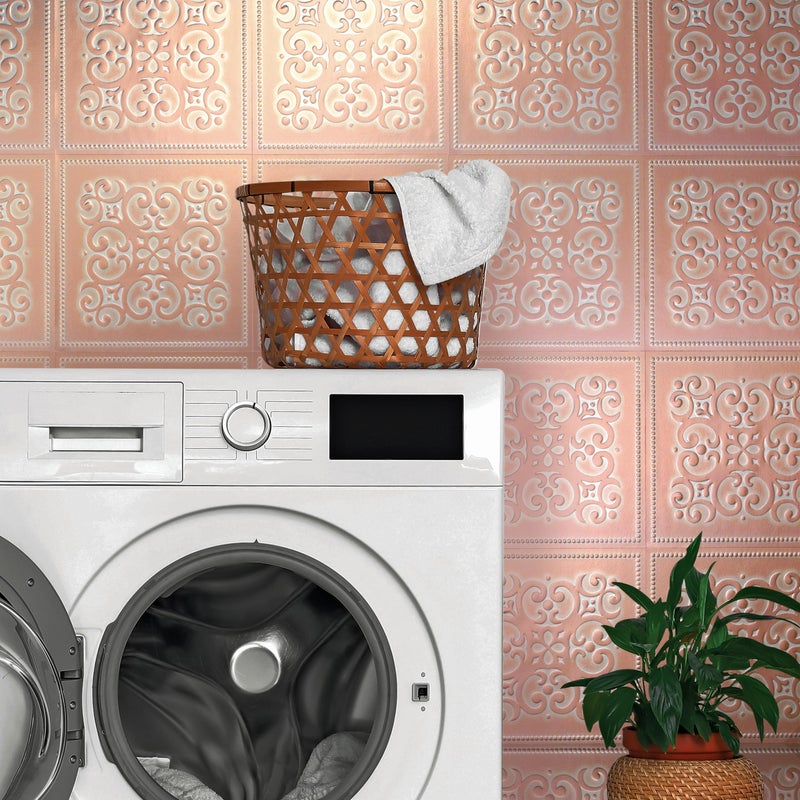 Main Street â€“ 24-Pack of 8 x8 Peel and Stick Backsplash Wallpaper Tiles â€“ Patina Copper Design â€“ Removable Self Adhesive Wall Tile for Kitchen, Renter-Friendly for Your Home and DIY Projects - Image 3