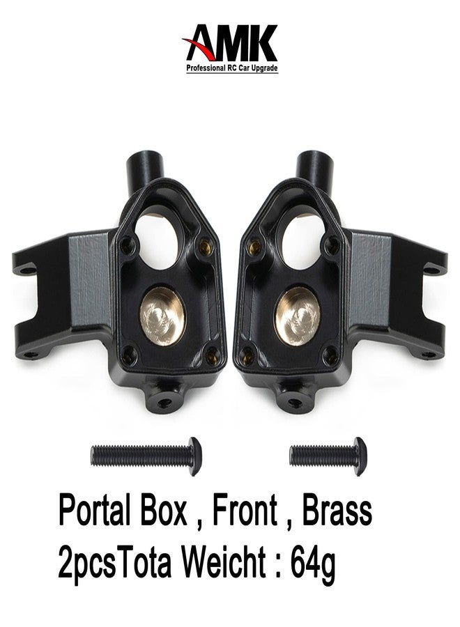AMK UTB18 Axle Portal Covers, Brass Counter Weight Axle Housing Black Coating for Axial RC Crawler 1/18 UTB18 Capra Unlimited Trail Buggy RTR Upgrade Part - Image 5