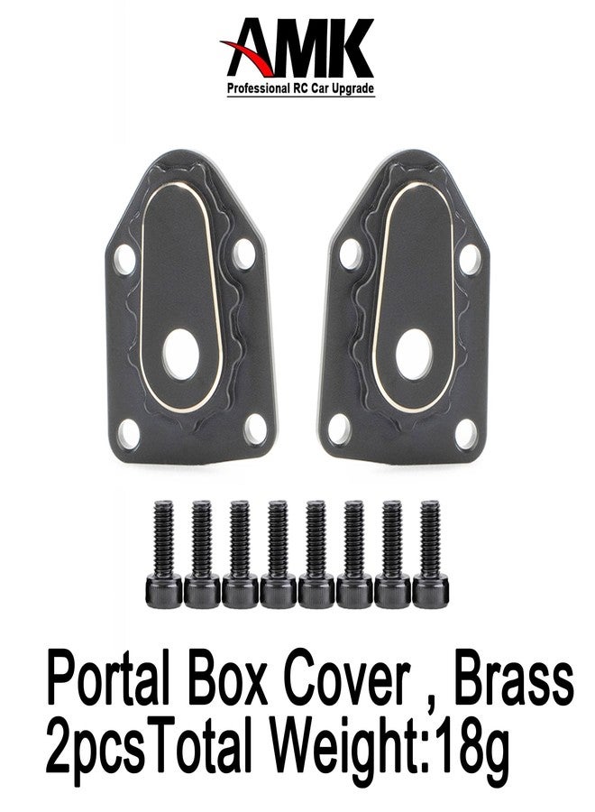 AMK UTB18 Axle Portal Covers, Brass Counter Weight Axle Housing Black Coating for Axial RC Crawler 1/18 UTB18 Capra Unlimited Trail Buggy RTR Upgrade Part - Image 4