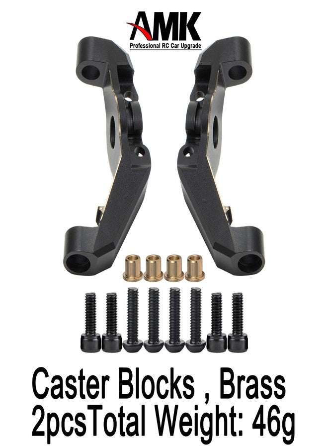AMK UTB18 Axle Portal Covers, Brass Counter Weight Axle Housing Black Coating for Axial RC Crawler 1/18 UTB18 Capra Unlimited Trail Buggy RTR Upgrade Part - Image 2