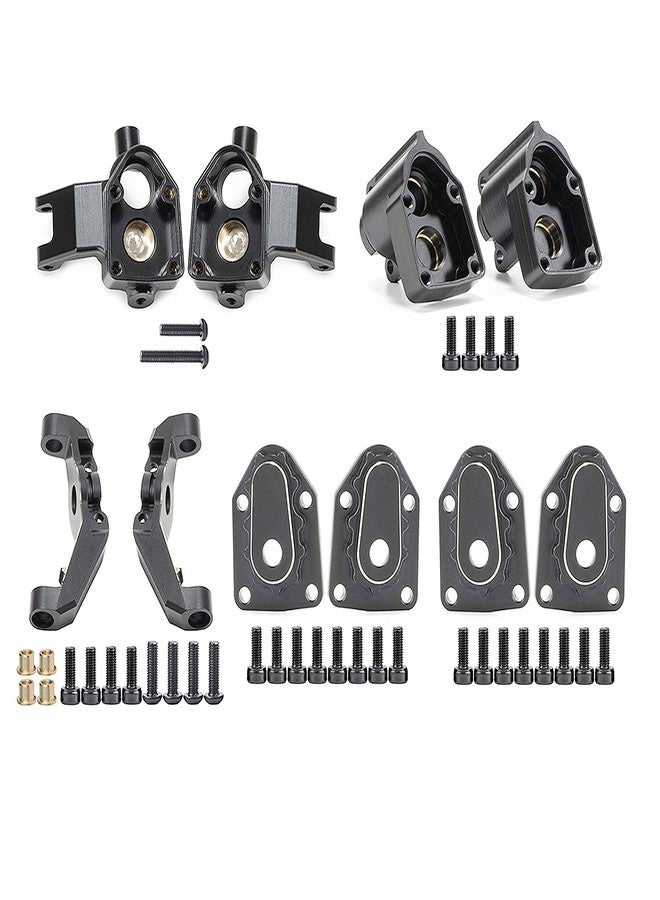 AMK UTB18 Axle Portal Covers, Brass Counter Weight Axle Housing Black Coating for Axial RC Crawler 1/18 UTB18 Capra Unlimited Trail Buggy RTR Upgrade Part - Image 1