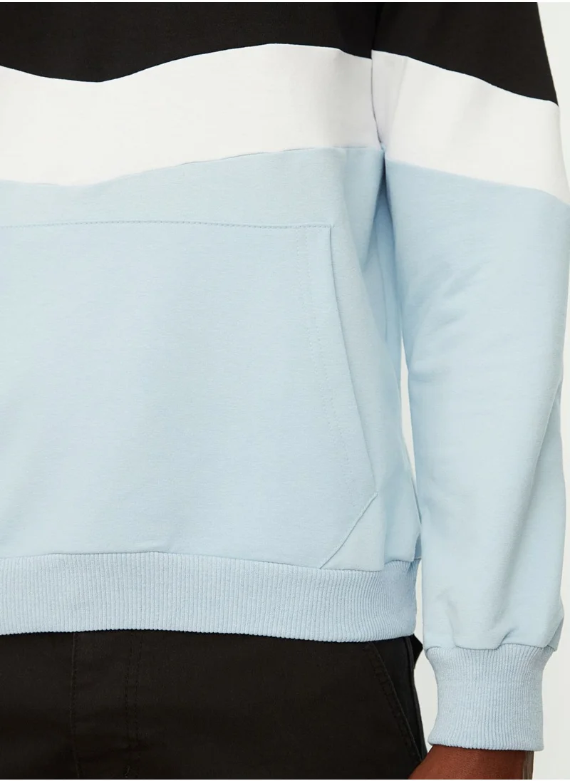 trendyol Color Block Hoodie
