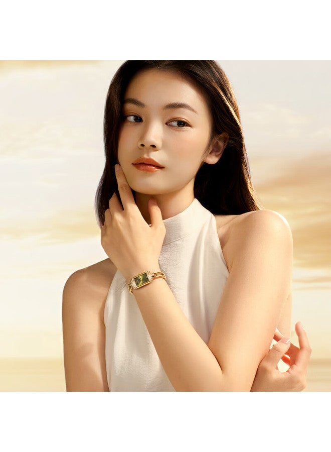 Davena [celebrity Style] Tiweina Small Pin Watch For Women, Elegant Luxury Small Green Watch, Birthday Gift For Girlfriend - Image 4