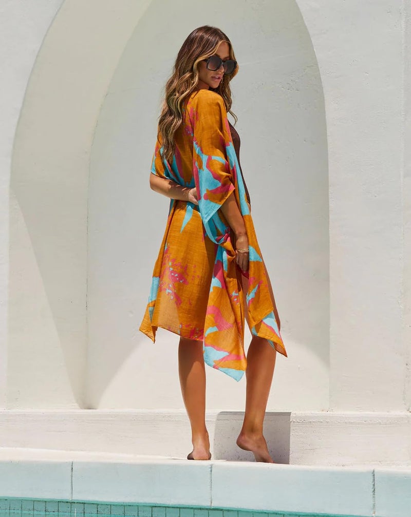 Breezy Lane Kimonos for Women Beach Swimsuit Coverup for Bathing Suit Cover ups Summer Cardigan for Vacation - Image 5