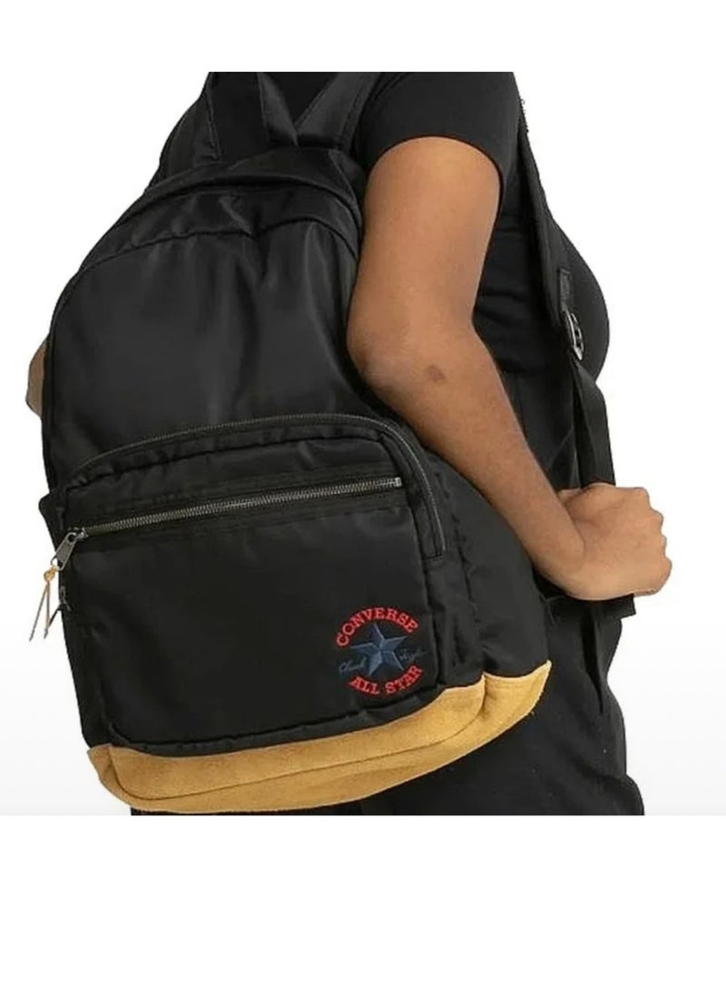 CONVERSE حقائب مدرسية كلاسيكية GO 2 لموسم العودة إلى المدرسة أساسيات حقيبة مدرسية جديدة حقيبة ظهر للسفر  - Image 4