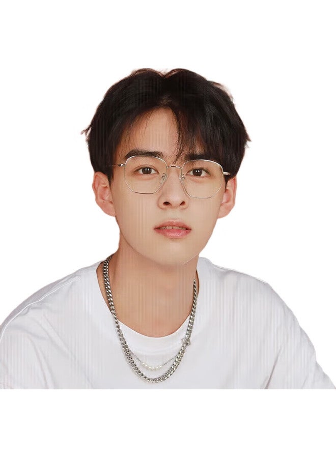 EYEPLAY Anti-Blue Light Radiation Myopia Glasses Frame Fashion Bare Face Small Face Myopia Glasses Frame Can Be Equipped With Lenses 5044 - Image 3