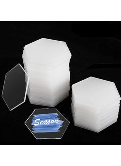 Clear Hexagon Acrylic Place Cards for Wedding Guest Names, Table Numbers, Dining Seating, Food Signs - Transparent Hexagon Cards for DIY Painting and Event Decoration (50 Piece) - pzsku/ZFD90A1899DCD24B22462Z/45/_/1725640166/cc92e907-0c8c-40d0-a8a4-879f61538d86