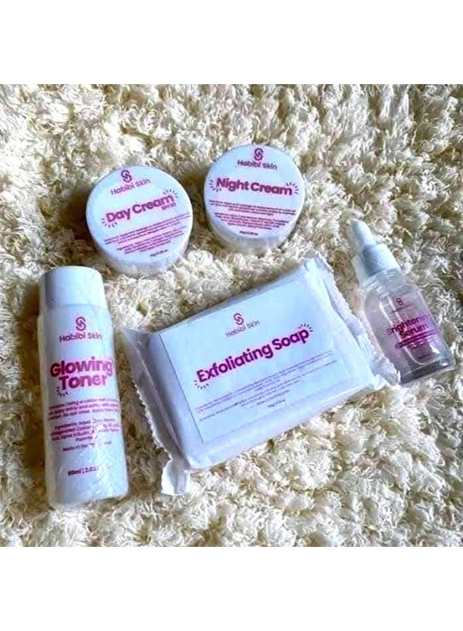 Habibi Skin Facial Renewal Set – Brightening and Moisturizing Care for Everyday Confidence Refresh and revitalize your skin with a complete facial care regimen designed to support hydration, brightnes