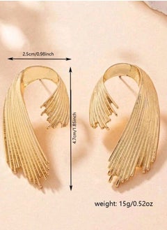 Shein Creative Shape Stud Earrings, Elegant Style, Unique Statement Jewelry  - Image 3