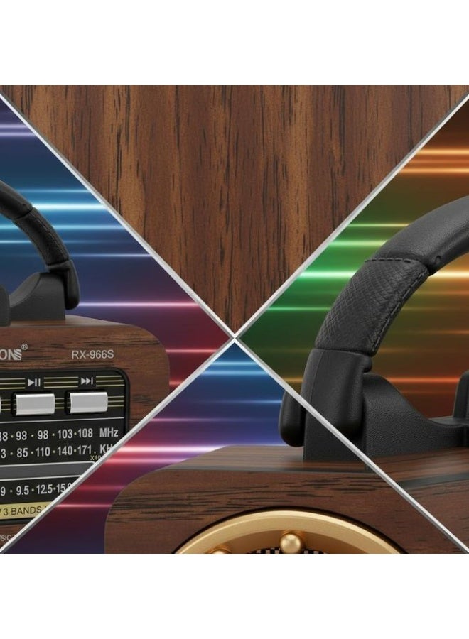 Golon COLON RX-BT568S Portable Retro Radio with Bluetooth, FM/AM/SW, USB, TF Card, AUX & Rechargeable Battery - Image 5