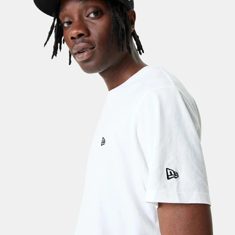 NEW ERA White Men's Essential T-Shirt for Men | Best Price UAE