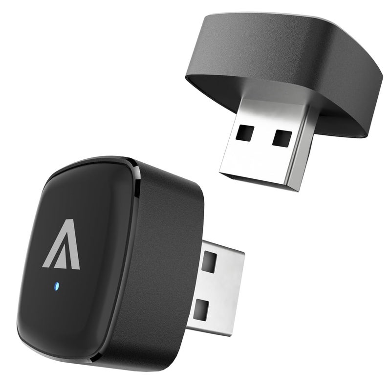 ANYFAR D7 2-in-1 Wireless CarPlay & Android Auto Mini Adapter, Alloy Shell, Compatible with 2016+ Factory-installed Wired CarPlay/Android Auto Vehicle, Plug & Play Car Play Dongle for iPhone & AndroidPhone - Image 1