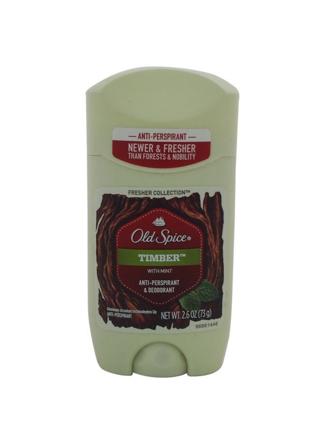 Old Spice Fresher Collection Invisible Solid Men's Antiperspirant and Deodorant, Timber, 2.6 Ounce