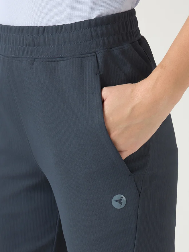Technosport Grey Regular Fit Sports Shorts with ELASTOPLUS for Women | Best Price UAE